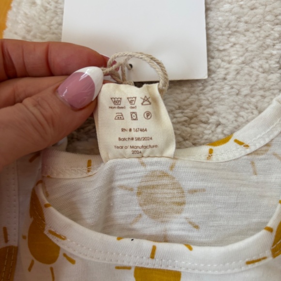 NWT SIZE 3-6 MTHS Baby Girl Organic Shirt and Matching Tulle Skirt Bottom Tutu - Picture 5 of 8